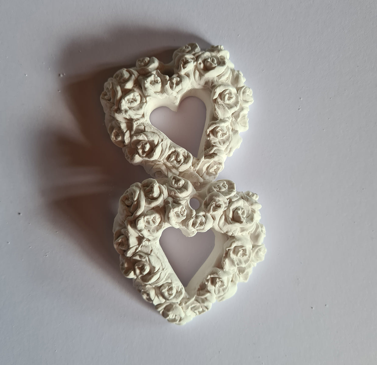 10 Gessetti profumati cuore,cuori con roselline,con fiocco e biglietto,segnaposto matrimonio,comunione (Copia)