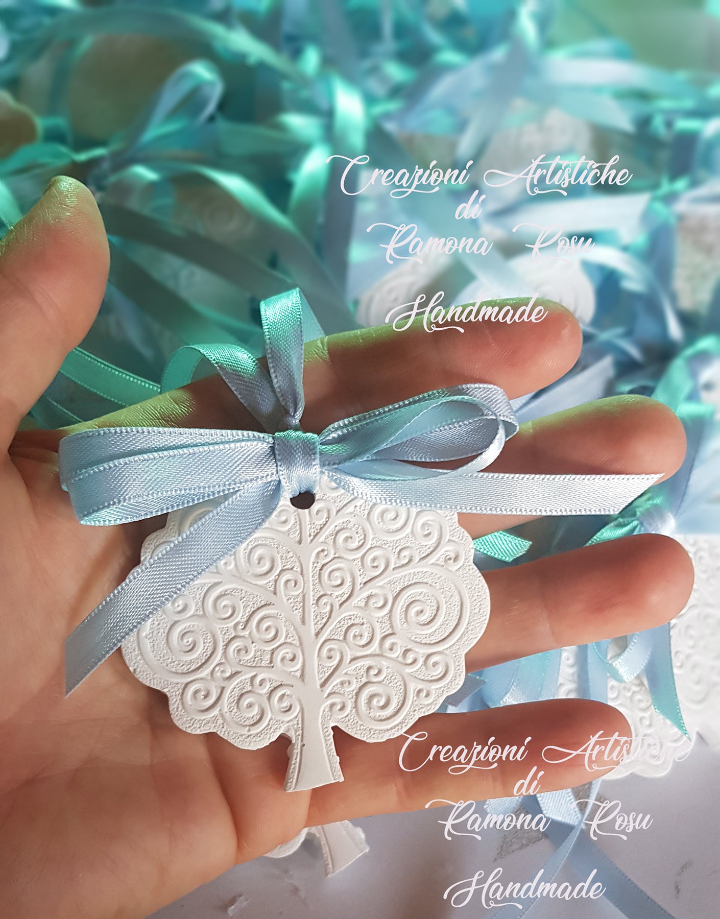 10 Gessetti profumati albero della vita comunione,laurea ,sposini,segnaposti matrimonio,comunione ,battesimo,cresima ,comunione