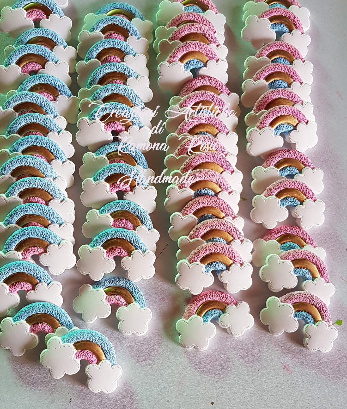 10 Gessetti profumati arcobaleno , nascita,battesimo,segnaposto,chiudipacco nascita,battesimo