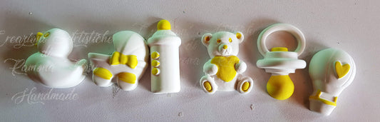 50 gessetti profumati nascita bianchi,con dettagli dipinti,battesimo,nascita