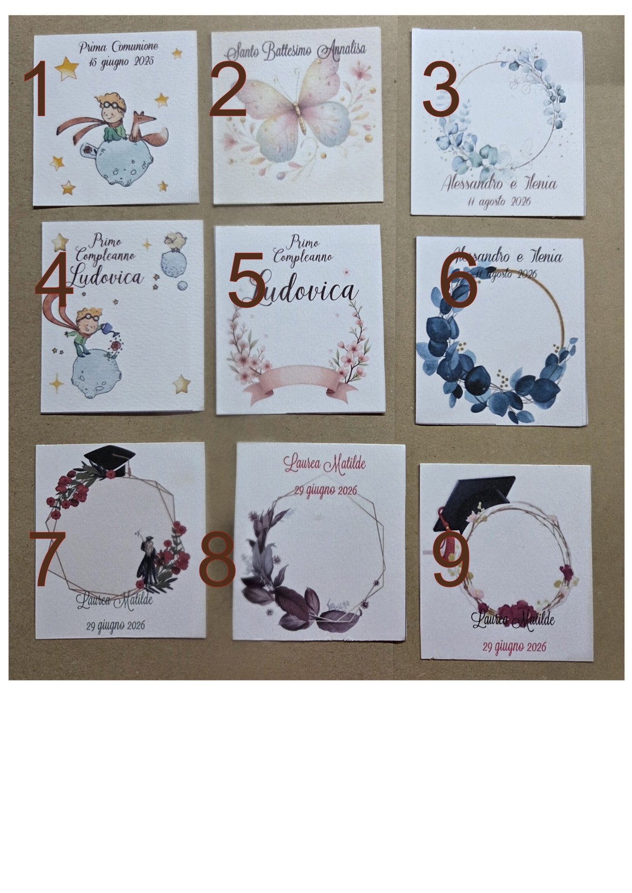 1 Segnaposto /bomboniera ecologica/cuore con semi,quadrifoglio,stella,nuvoletta,personalizzate con semi di fiori ,piantabile ,segnaposto in carta