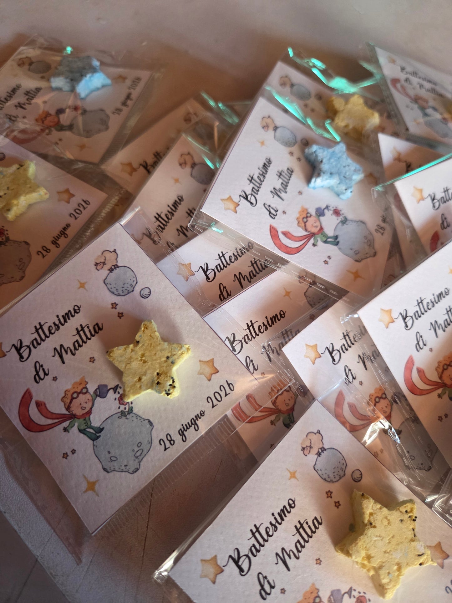 1 Segnaposto /bomboniera ecologica/cuore con semi,quadrifoglio,stella,nuvoletta,personalizzate con semi di fiori ,piantabile ,segnaposto in carta