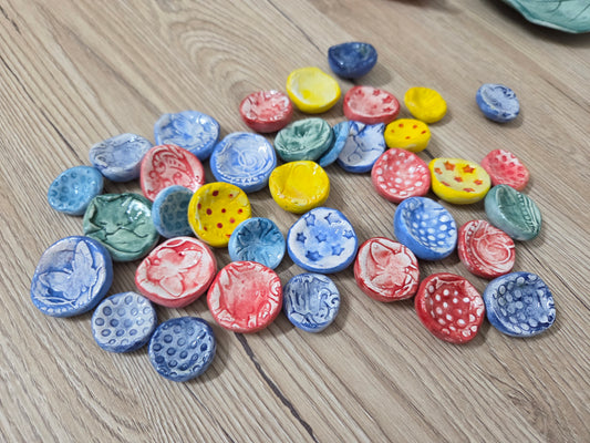 1 Pietra antistress in ceramica,fatto a mano , worry stone, sassolini antistress, calma ansia, preoccupazioni