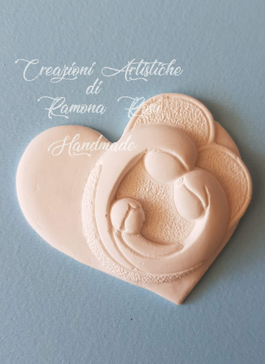 10 Gessetti profumati cuore sacra famiglia,cuore  , nascita,battesimo,segnaposto,chiudipacco nascita,battesimo