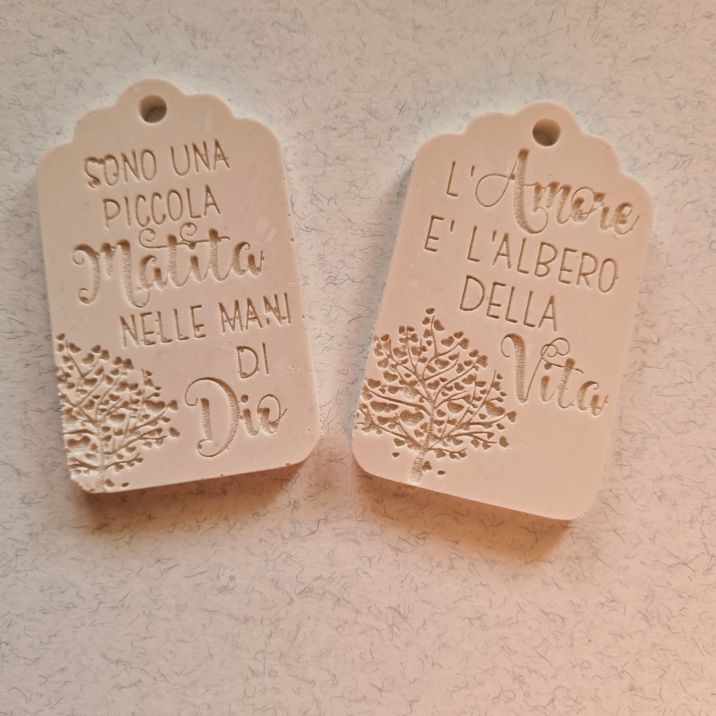 10 Gessetti profumati Tag/targhette con frase ,ringraziamento,grazie,segnaposto matrimonio, comunione,battesimo