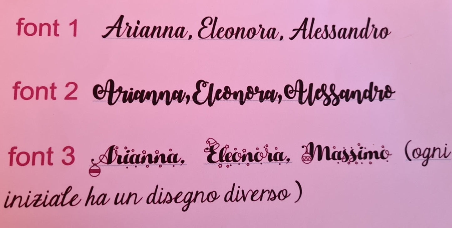 1 Pallina vetro 10 cm Personalizzata con nome