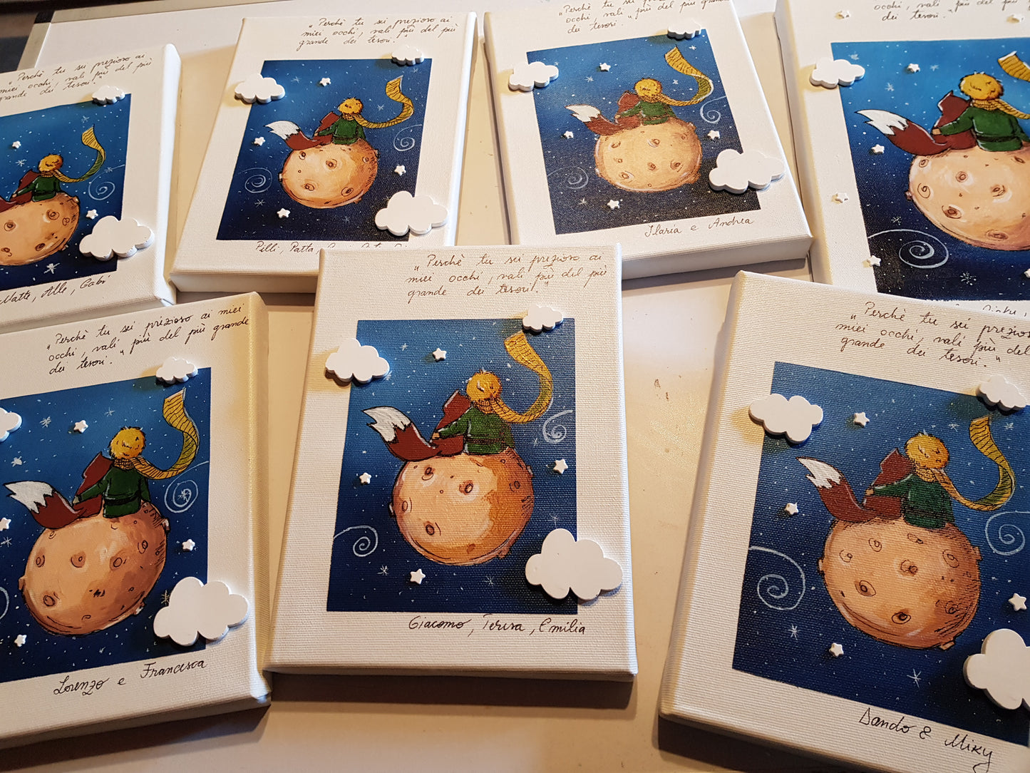 1 Quadretto  stampa su tela Piccolo Principe