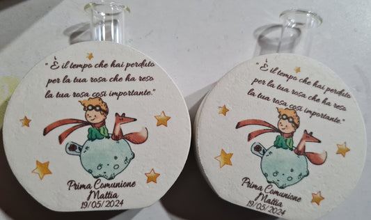 1 Profumatore d'ambiente Piccolo principe,personalizzabile 6x6,5x3 cm