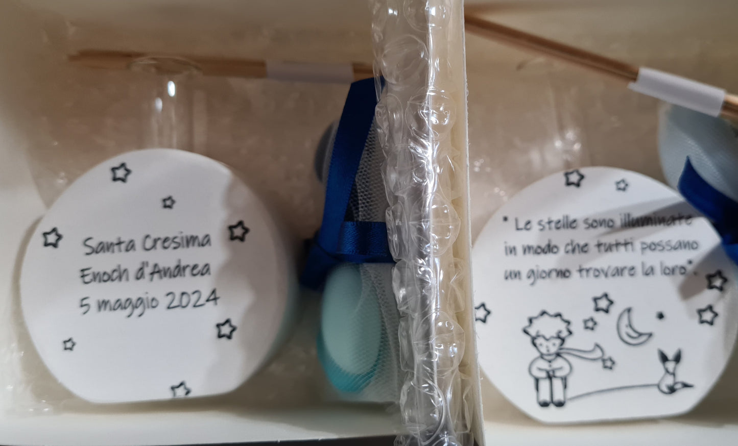 1 Profumatore d'ambiente Piccolo principe,personalizzabile 6x6,5x3 cm