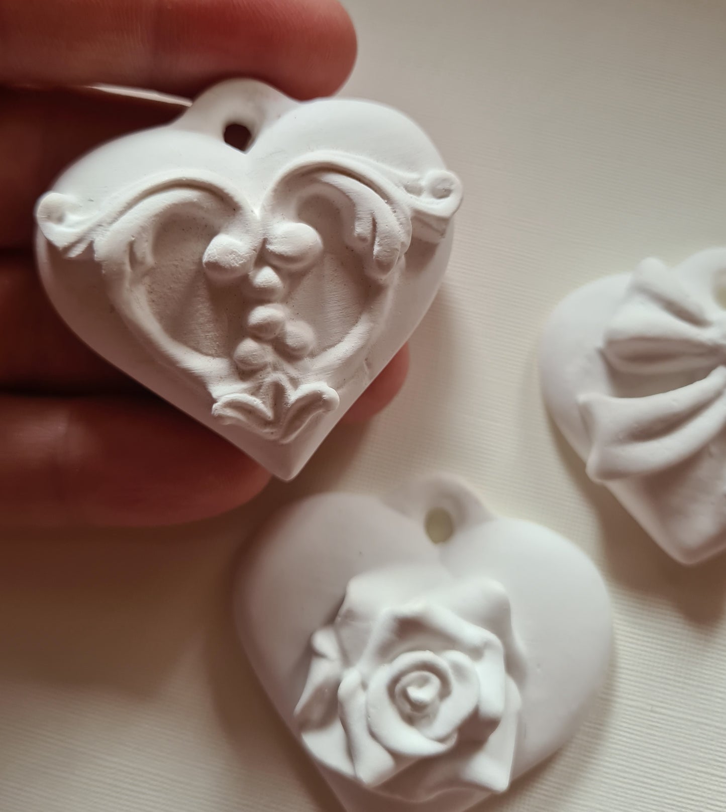 10 Gessetti  profumati cuore , cuori segnaposto matrimonio,comunione,cresima,battesimo