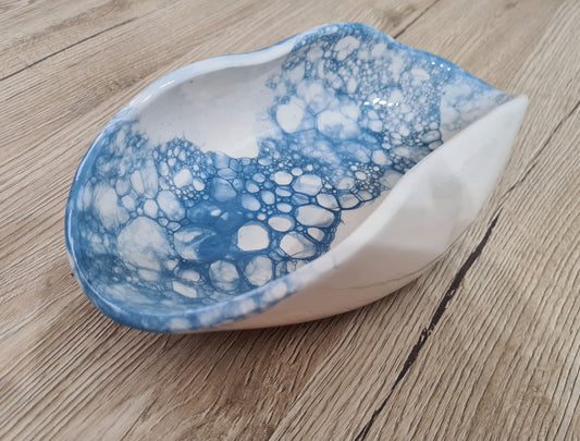 Svuotatasche,portafrutta secca,vaso ceramica,ciotola blu