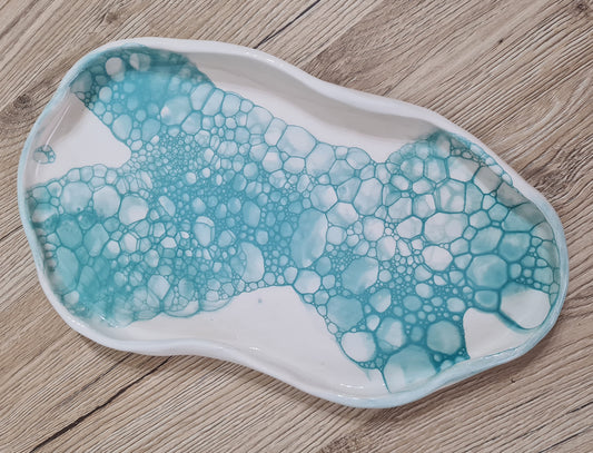 Vassoio,vassoio decorativo ,svuotatasche,portafrutta secca,vaso ceramica,ciotola verde,