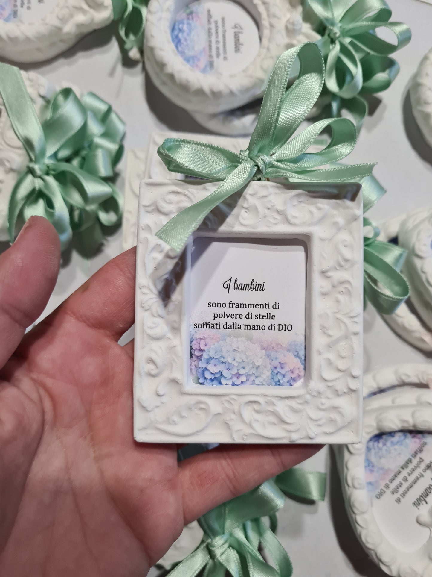 10 Cornici ,forme miste, frase personalizzata ,segnaposto ,bomboniera matrimonio,comunione,cresima,compleanno,nascita,battesimo