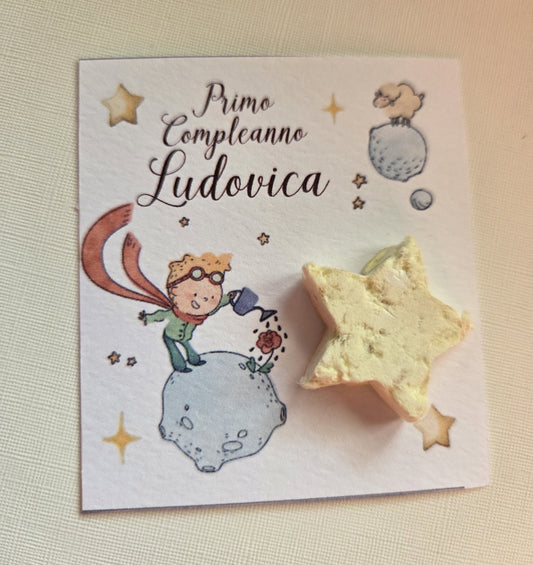 1  Segnaposto /bomboniera ecologica/cuore con semi,quadrifoglio,stella,nuvoletta,personalizzate con semi di fiori ,piantabile ,segnaposto in carta