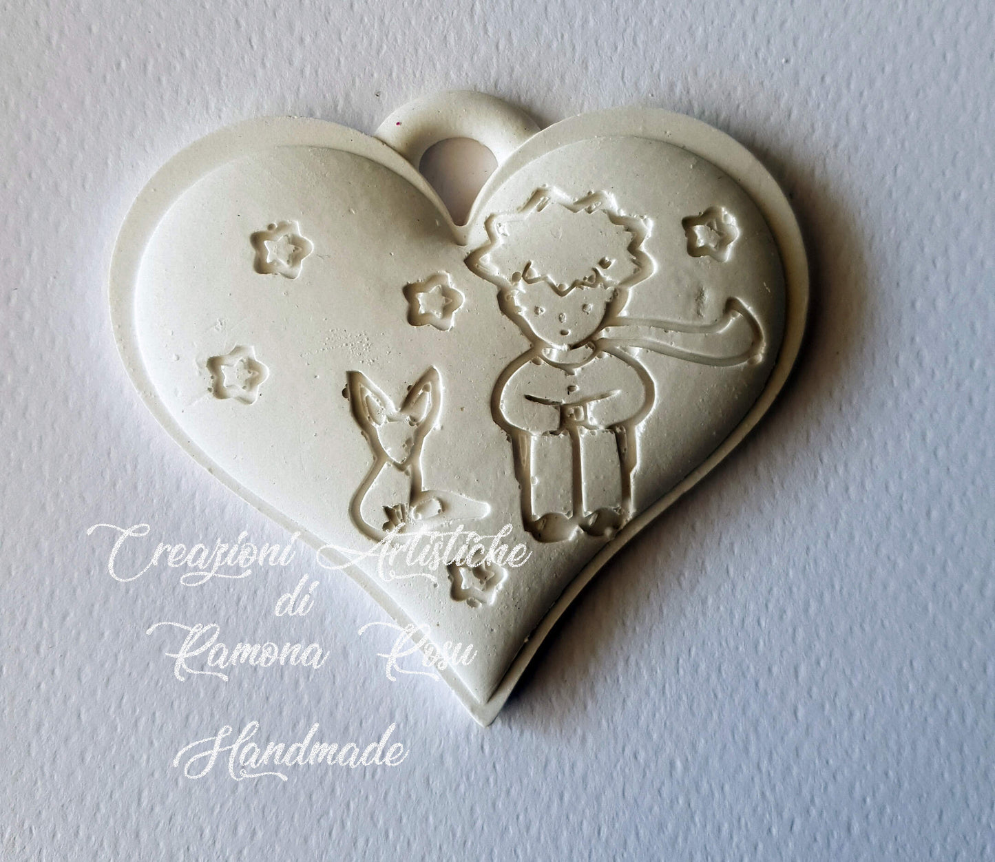 10 cuori  gessetti profumati Piccolo principe, segnaposto comunione,battesimo