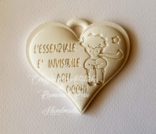 10 Gessetti profumati Cuore piccolo principe misti,segnaposto battesimo,comunione,cresima