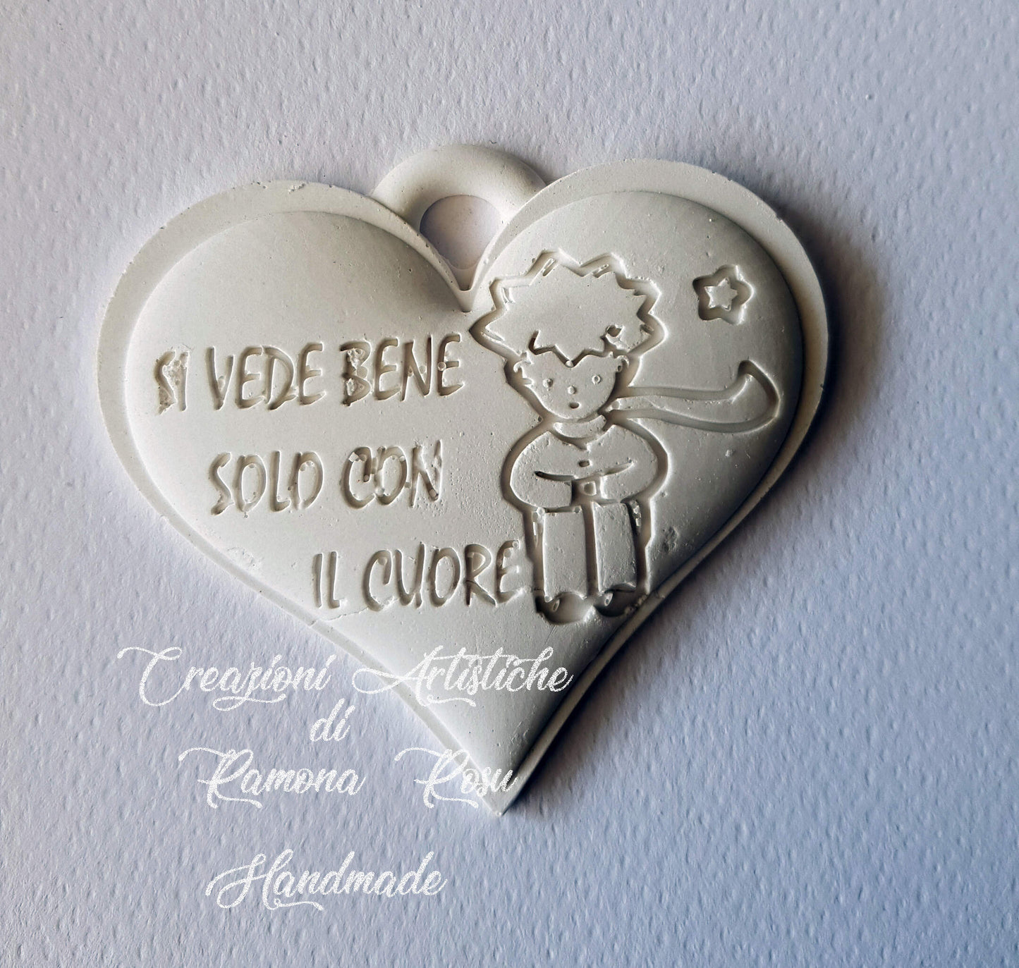 10 Gessetti profumati Cuore piccolo principe misti,segnaposto battesimo,comunione,cresima