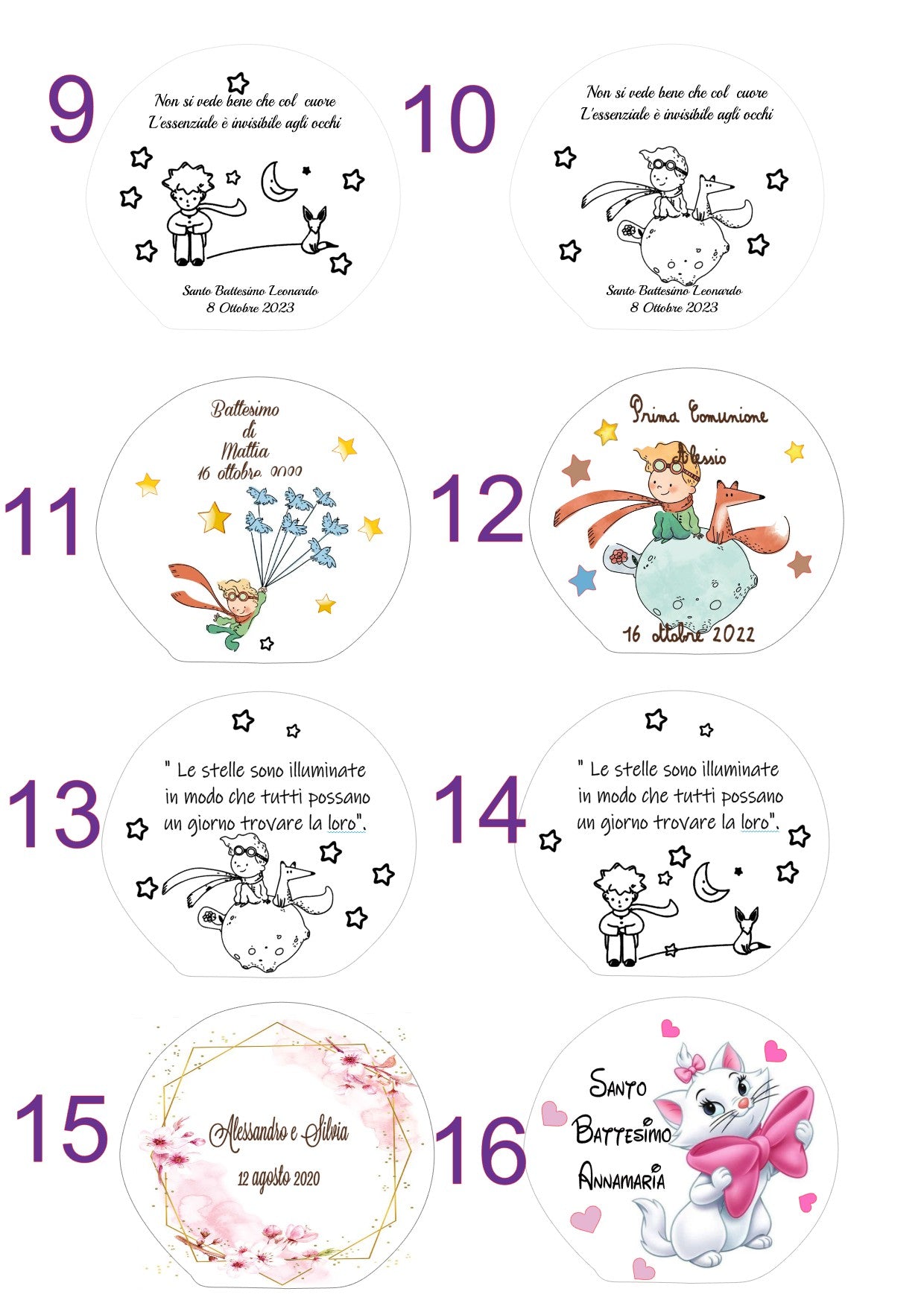 1 Profumatore d'ambiente Piccolo principe,personalizzabile 6x6,5x3 cm