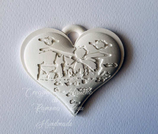 10 cuori  gessetti profumati Piccolo principe, segnaposto comunione,battesimo