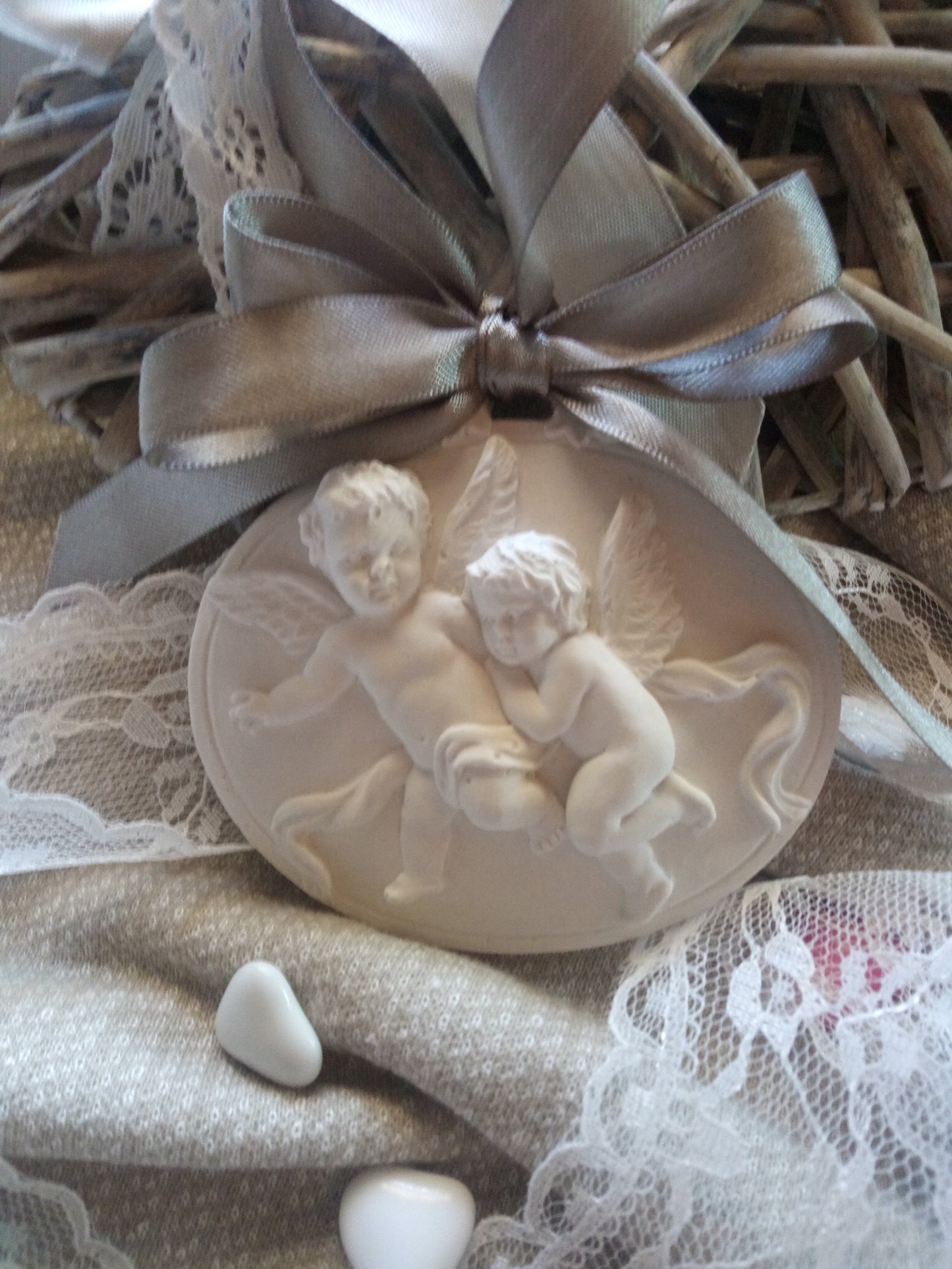 10 Gessetti profumati  angelo  battesimo, comunione,segnaposto comunione,cresima,nascita