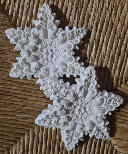 10 gessetti profumati misti natale ,segnaposto Natalizio, fiocco di neve, pallina di natale