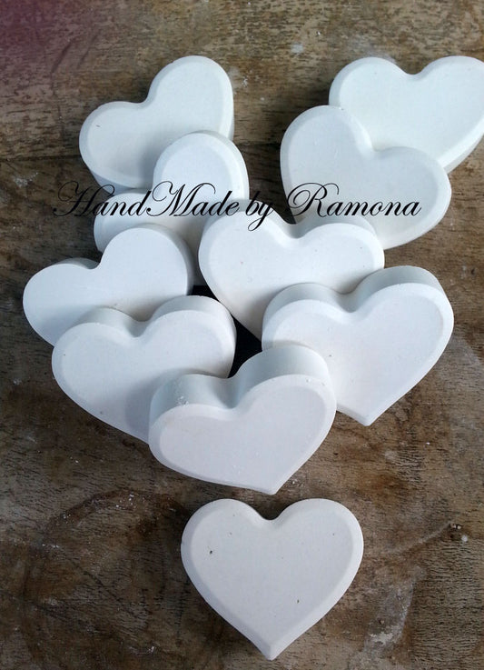 10 Gessetti profumati cuore,cuoricino,segnaposto matrimonio ,comunione, bomboniera