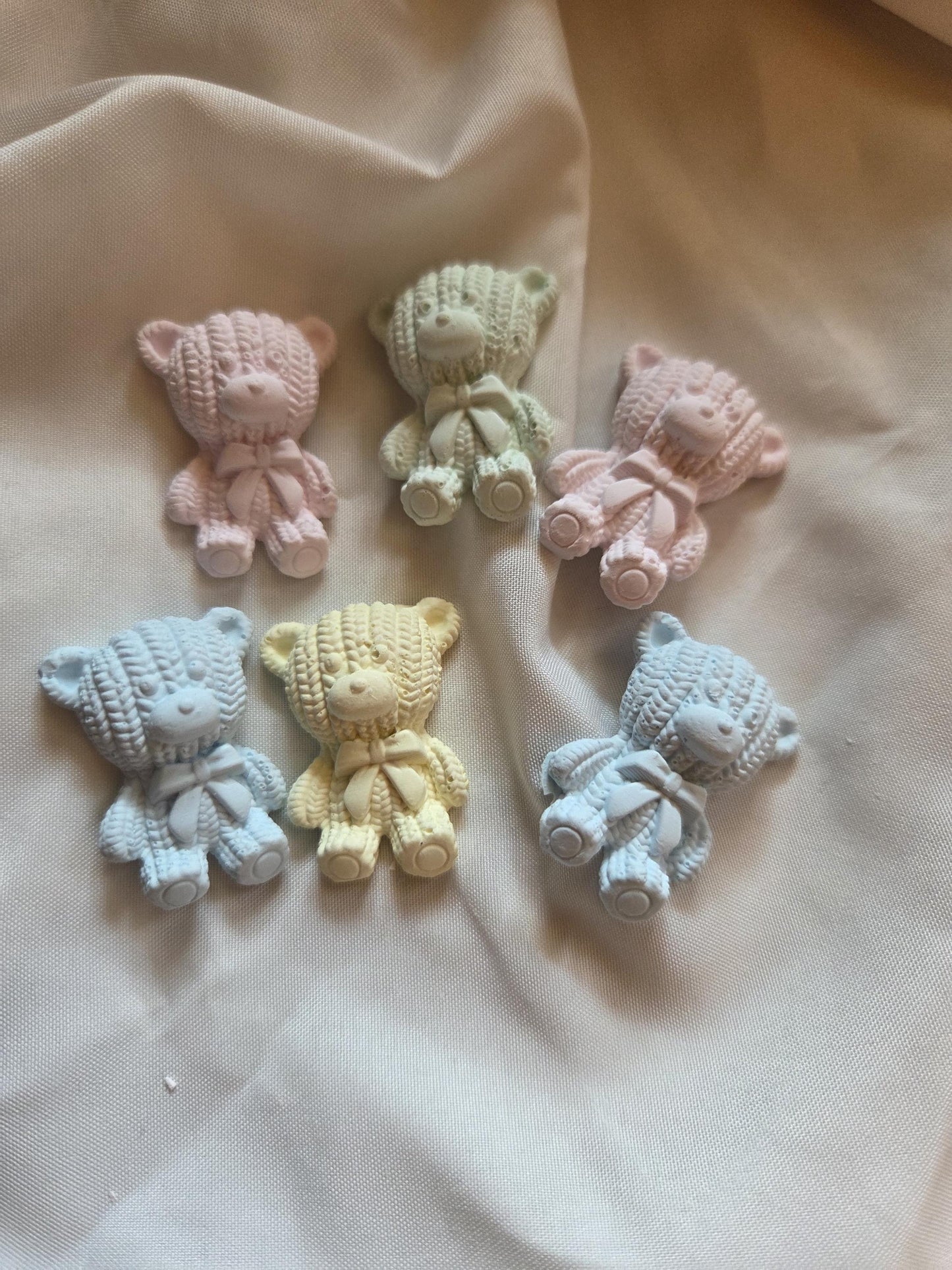 10 Gessetti Profumati  nascita/ battesimo,orsetto,orso,fiocco,cameo cavallino, cavallino , segnaposto,battesimo,comunione,nascita,bomboniere