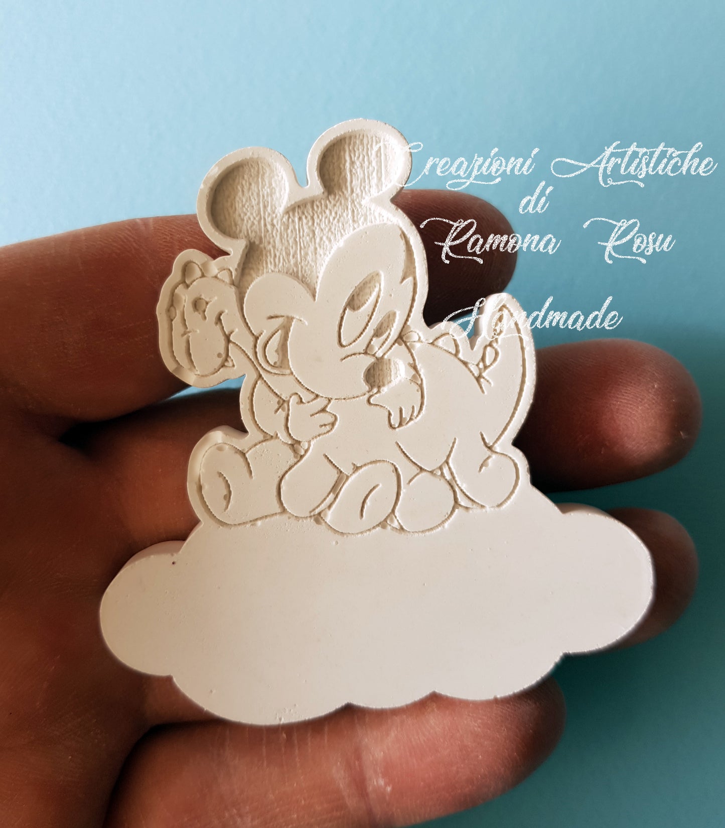 10 Gessetti profumati Topolino, Mickey con nuvoletta e dinosauro, Disney, 1° compleanno, segnaposto battesimo