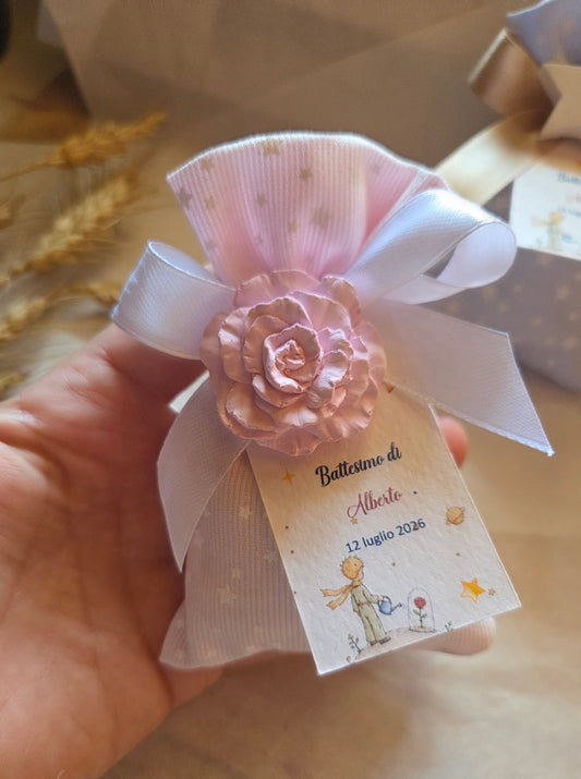 1 Bomboniera  cuore ,stella, rosa Bomboniera profumata. Nascita, bomboniera battesimo, comunione,compleanno