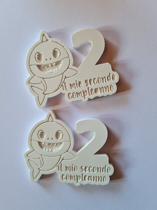 10 Gessetti profumati  shark, squalo ,2 compleanno,1 compleanno ,segnaposto battesimo