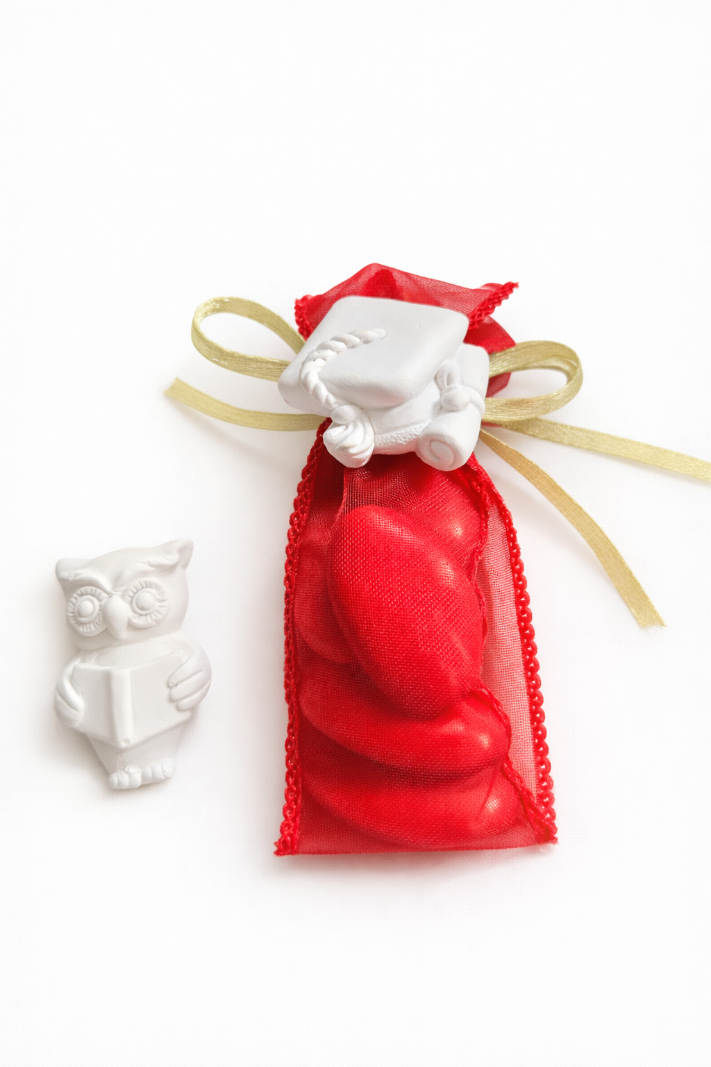 Bomboniera laurea, tocco laurea gufo, gufetto