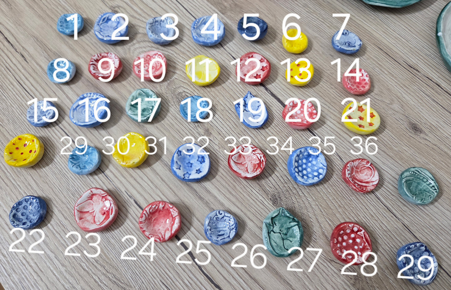 1 Pietra antistress in ceramica,fatto a mano , worry stone, sassolini antistress, calma ansia, preoccupazioni