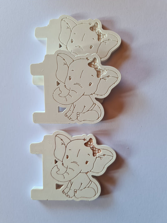 10 Gessetti profumati elefante con corona,  elefantino con fiocco ,elefantina, 1 compleanno ,segnaposto battesimo
