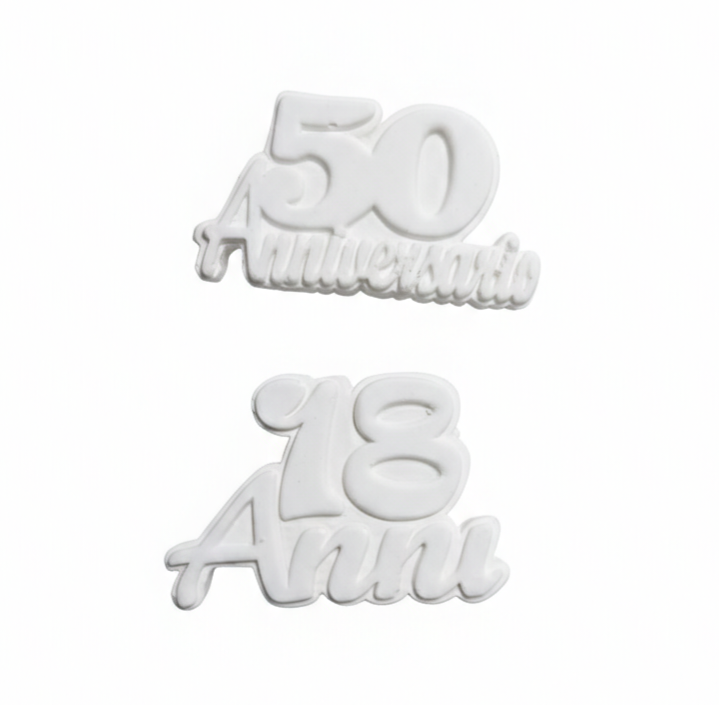 10 Gessetti profumati  50 anni, 18 anni ,segnaposti matrimonio,comunione ,battesimo,cresima ,comunione